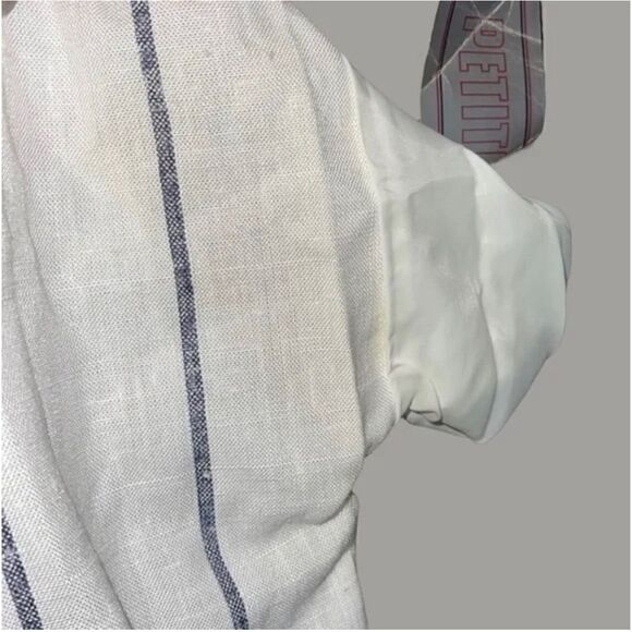 Vintage Lisa petites pin stripe dress with tag size 12 - Picture 3 of 11